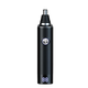 Black nose and ear hair trimmer with digital display on a transparent background