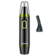 Black and green nose and ear hair trimmer with detachable nozzle