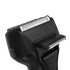 Black electric shaver on a transparent background