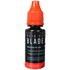 Bottle of blade oil with red cap and black label on a transparent background