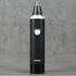 Black electric nose hair trimmer on a gray background
