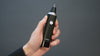 nose and ear hair trimmer showcase on a dark background