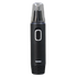 Black nose hair trimmer with visible brand name on a transparent background