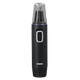 Black nose hair trimmer with visible brand name on a transparent background