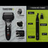 Transform-U shaver and eyebrow/nose trimmer packaging with features highlighted.