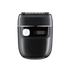 Black electric travel shaver on a transparent background
