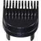 Black comb attachment on a transparent background