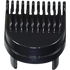 Black comb attachment on a transparent background