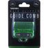 Green hair clipper guide comb in packaging with brand name on a white background