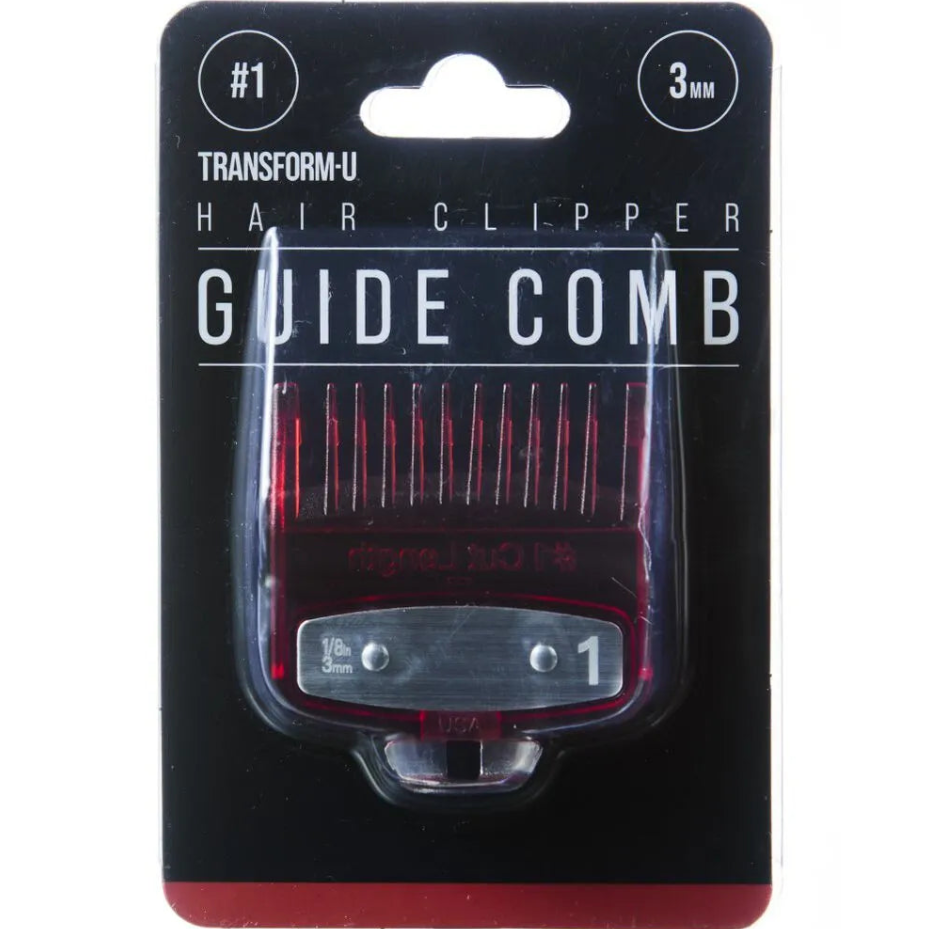 Hair clipper guide comb in packaging with visible brand name on a white background