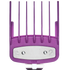 Purple hair clipper comb attachment on a transparent background