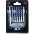 Hair clipper guide comb in packaging with brand details on a white background