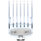 Hair clipper comb attachment with clear guide on a transparent background
