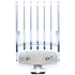 Hair clipper comb attachment with clear guide on a transparent background