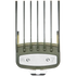 Hair clipper comb attachment with brand logo on a transparent background