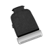 Black and silver body groomer blade on a transparent background