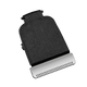 Black and silver body groomer blade on a transparent background