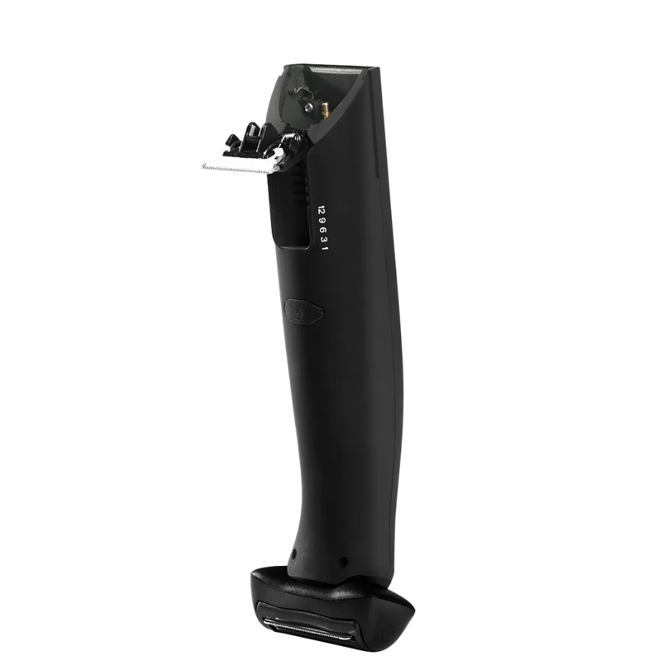 Black body groomer with detachable head on a transparent background