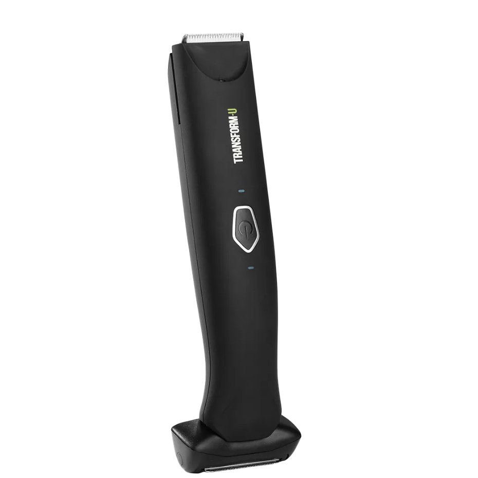Black body groomer with visible brand name on a transparent background