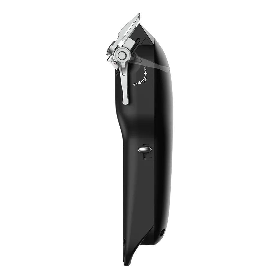 Black hair clipper on a transparent background