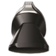 Black and silver hair trimmer head on a transparent background