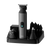 Black trimmer tool with attachments on a transparent background