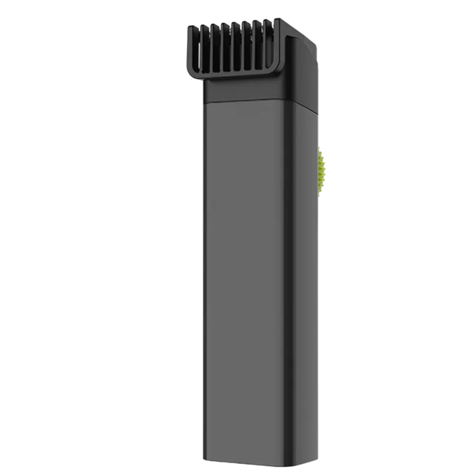 Black hair trimmer on a transparent background
