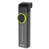 Black and gray hair trimmer with a green guide comb dial on a transparent background
