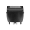 Black foil shaver head on a transparent background