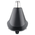 Black nose and ear hair trimmer attachment on a transparent background