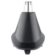 Black nose and ear hair trimmer attachment on a transparent background