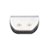 Hair trimmer blade with teeth and black base on a white background