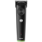 Black hair trimmer with visible brand name on a transparent background