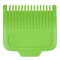green hair trimmer guide comb that shows 1.5mm measurement on a transparent background