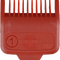 Red magnetic guide comb attachment with 'Transform U' branding on a transparent background