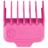 Pink hair clipper magnetic guide comb attachment with 'Transform U' branding and size 4.5mm marking.