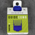 Magnetic guide comb packaging on a gray background