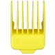 yellow magnetic guide comb on a transparent background