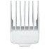 white magnetic guide comb on a transparent background