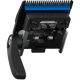Black and blue hair clipper blade with 'Keep Blades Oiled' text on a transparent background