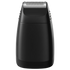Black electric shaver with silver top on a transparent background