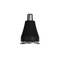 Black and silver nose and ear hair trimmer on a transparent background