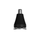 Black and silver nose and ear hair trimmer on a transparent background