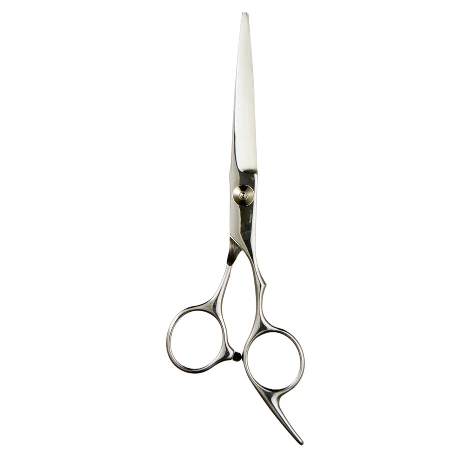 Hair cutting scissors on a transparent background