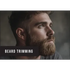 Man with a well-groomed beard looking to the side, with 'Beard Trimming' text overlay.