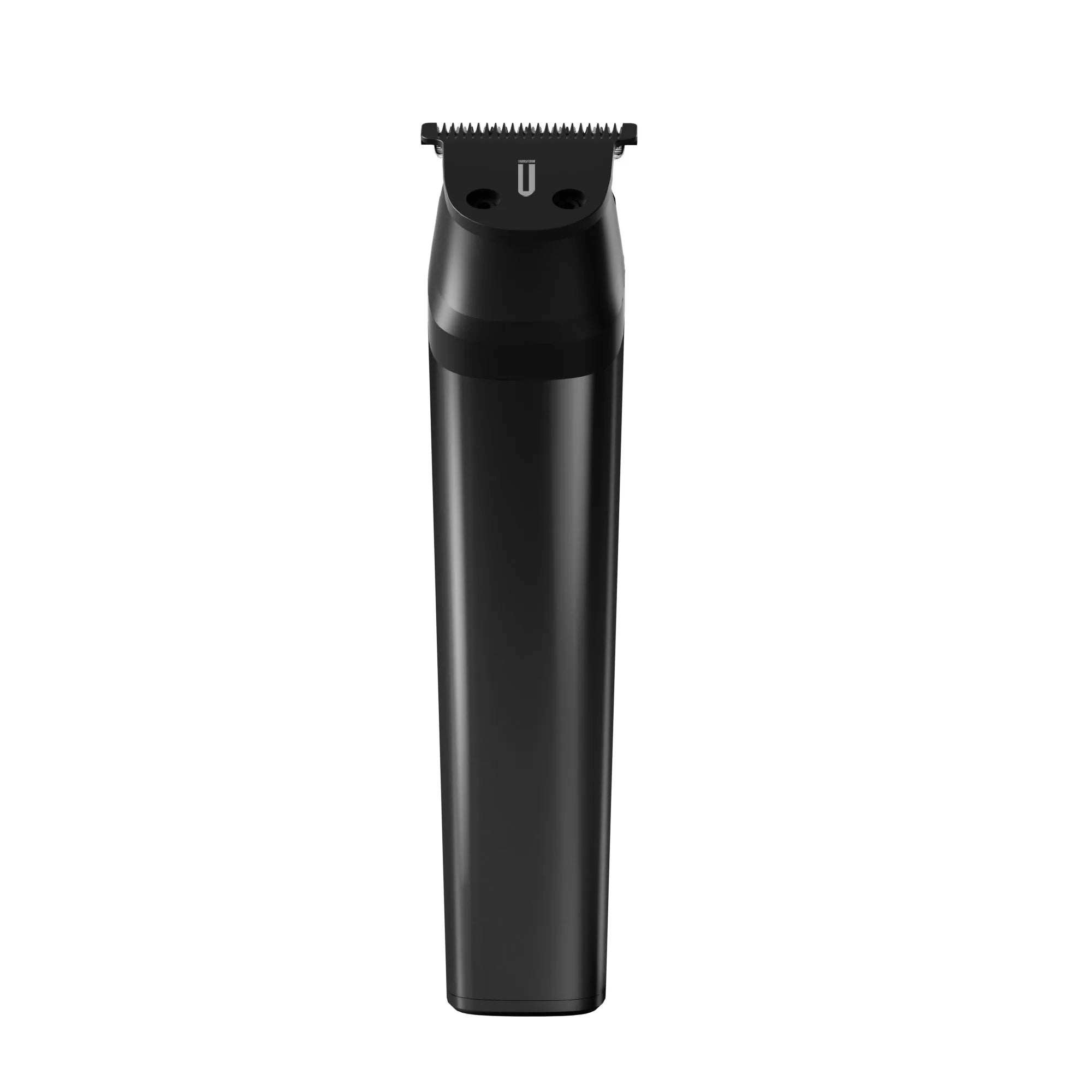 Black hair trimmer on a white background