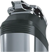 Close-up of a black and silver hair trimmer head