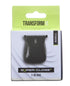 Transform-U T-Blade packaging with black blade on a white background