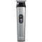 Silver and black hair trimmer with digital display on a transparent background