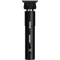 Black hair trimming tool with digital display on a transparent background